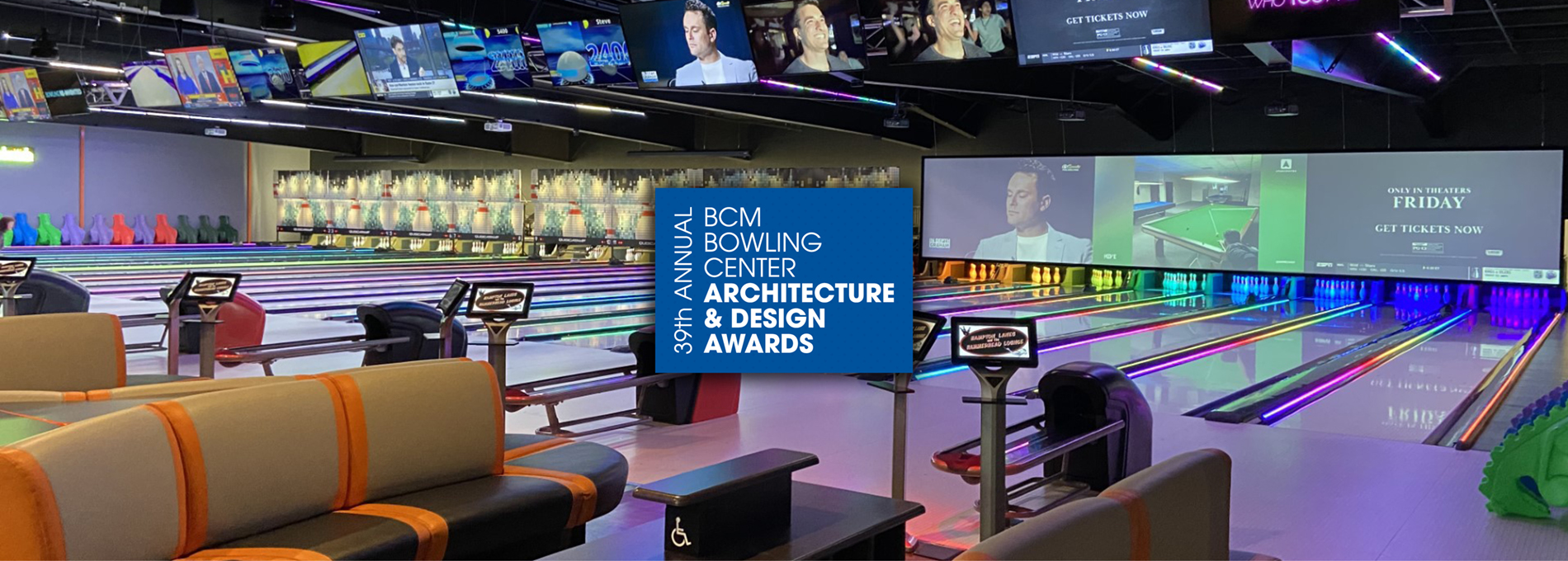 QubicaAMF: Hampton Lanes - Bowling Design Awards banner