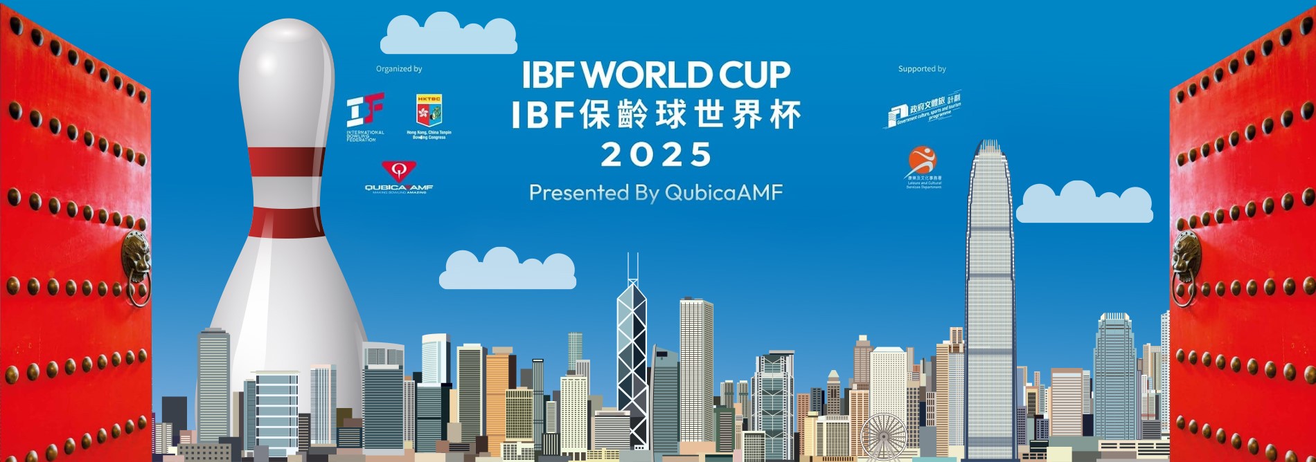 QubicaAMF and IBF Bowling World Cup banner