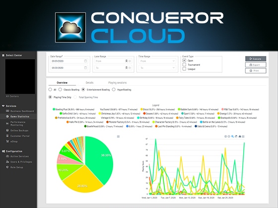 Bowling-QAMF-Conqueror Cloud Dashboard