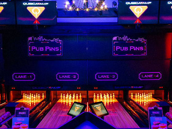 QubicaAMF Flyn Ducks duckpin bowling Technology tile