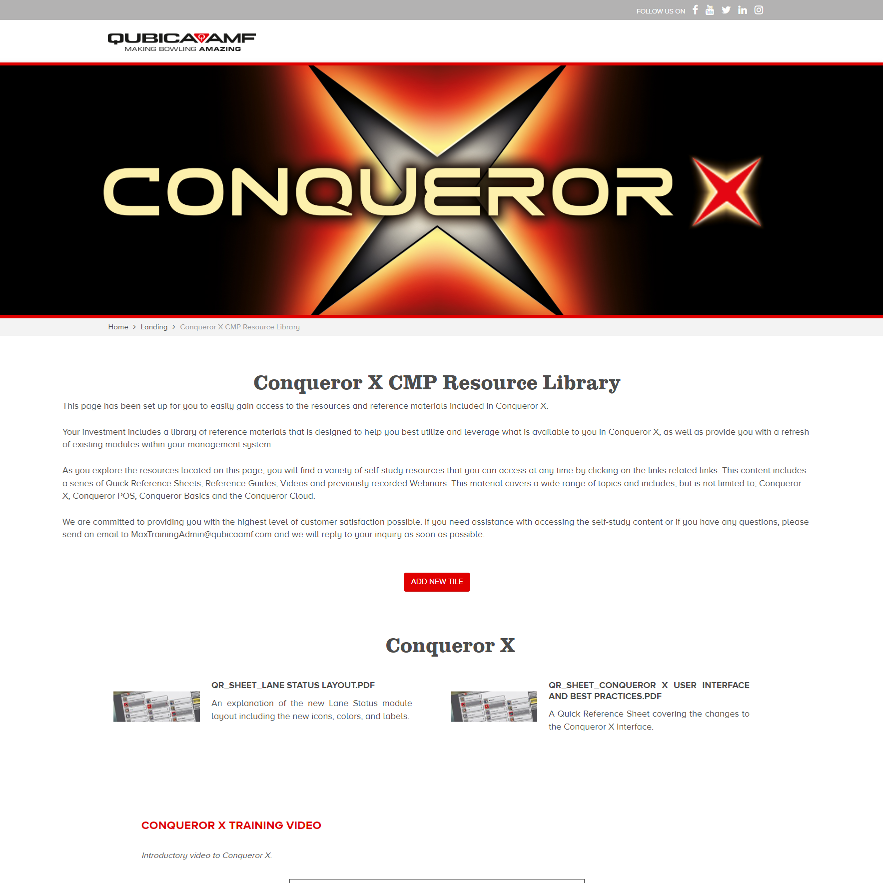 conqueror cmp library