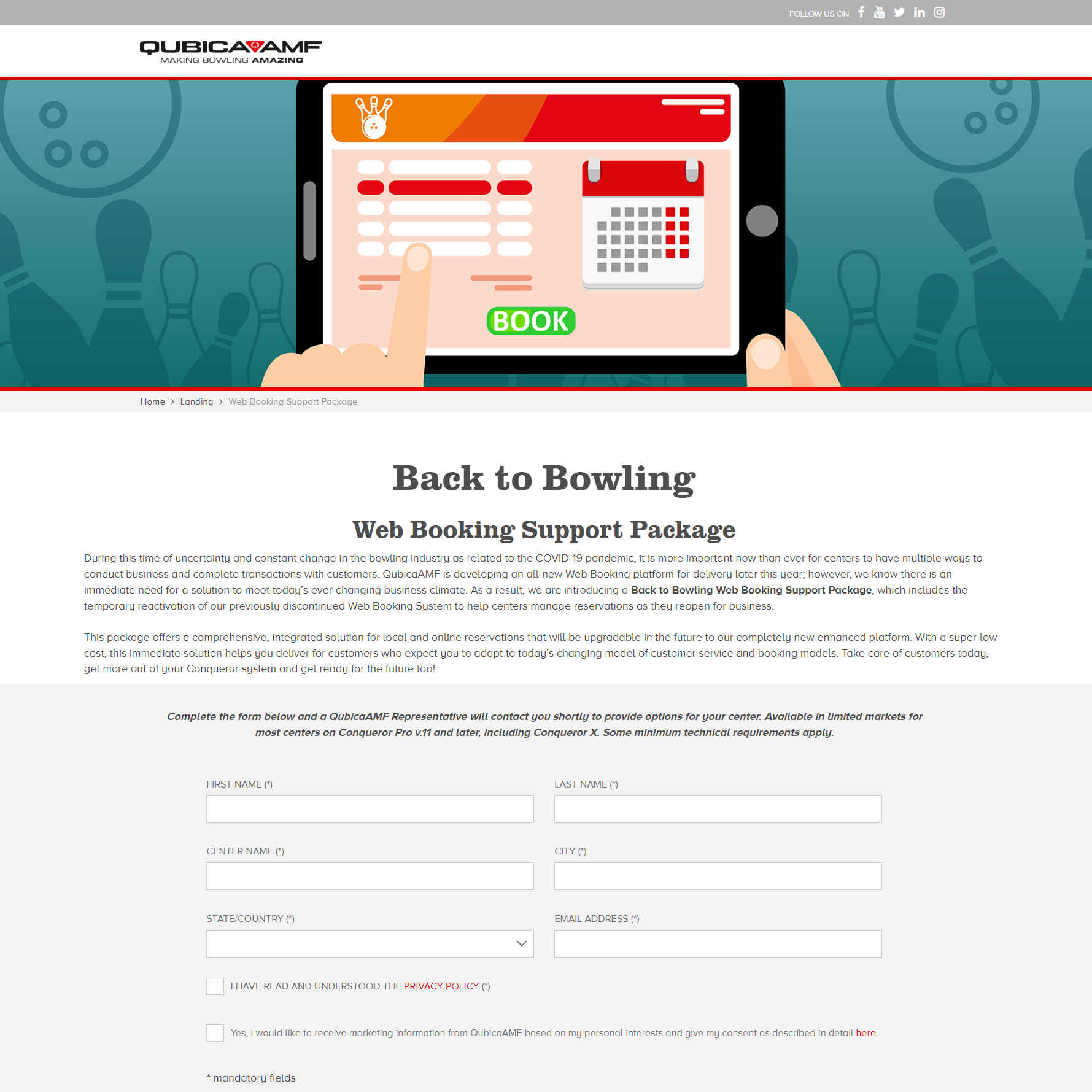 web booking support